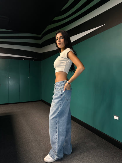 Wide-Leg Denim