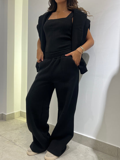 Essential Wide-Leg Lounge Pants