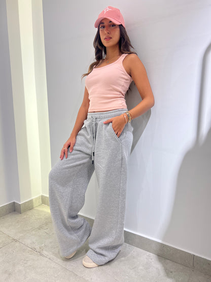 CozyCore Wide-Leg Sweatpants