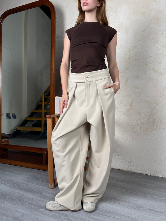 Tailored Ease Wide-Leg Pants