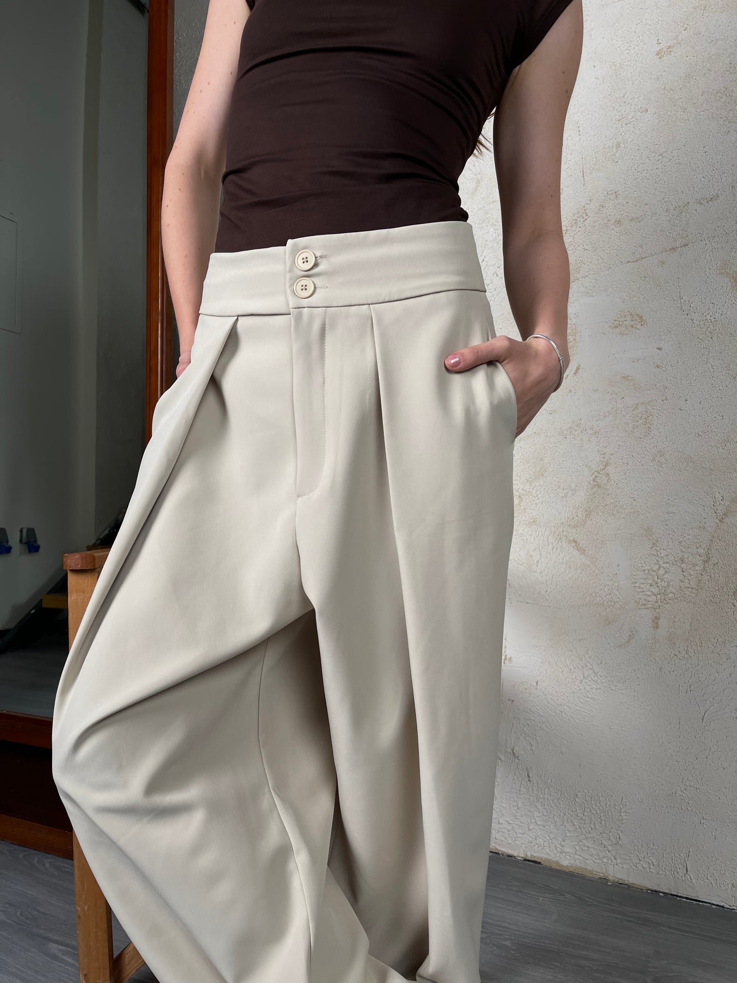 Tailored Ease Wide-Leg Pants
