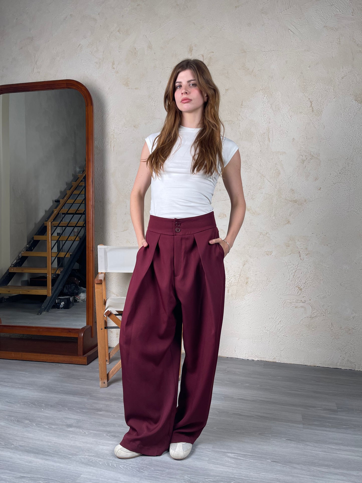 Tailored Ease Wide-Leg Pants