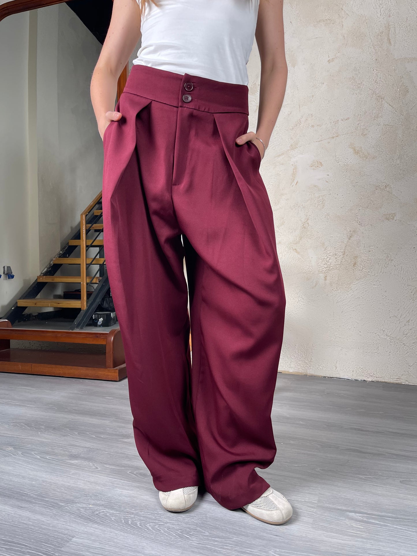 Tailored Ease Wide-Leg Pants