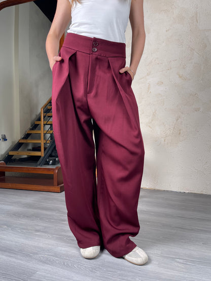 Tailored Ease Wide-Leg Pants