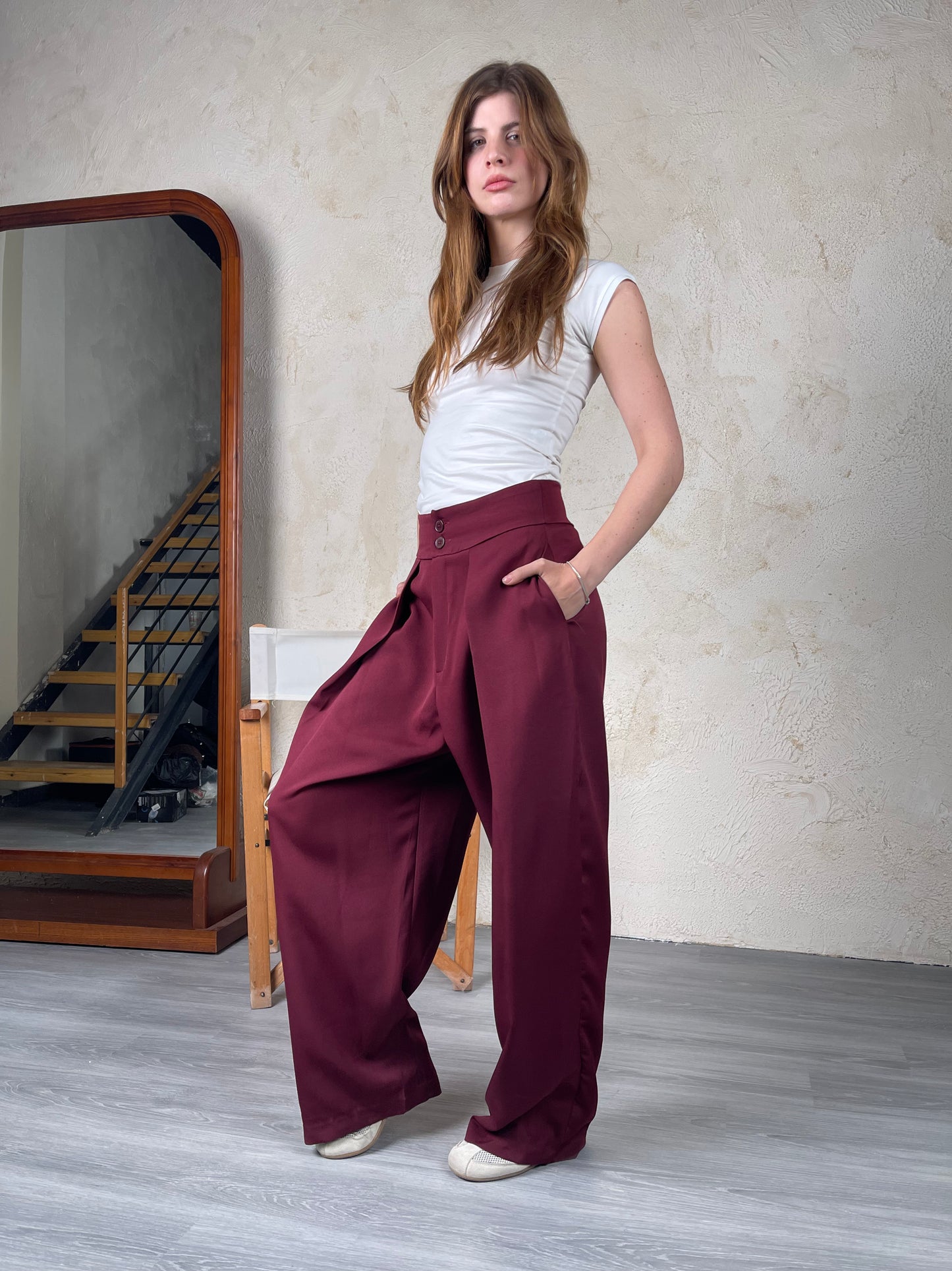 Tailored Ease Wide-Leg Pants