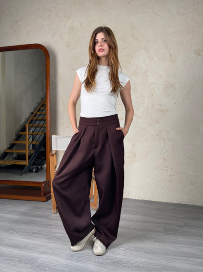 Tailored Ease Wide-Leg Pants