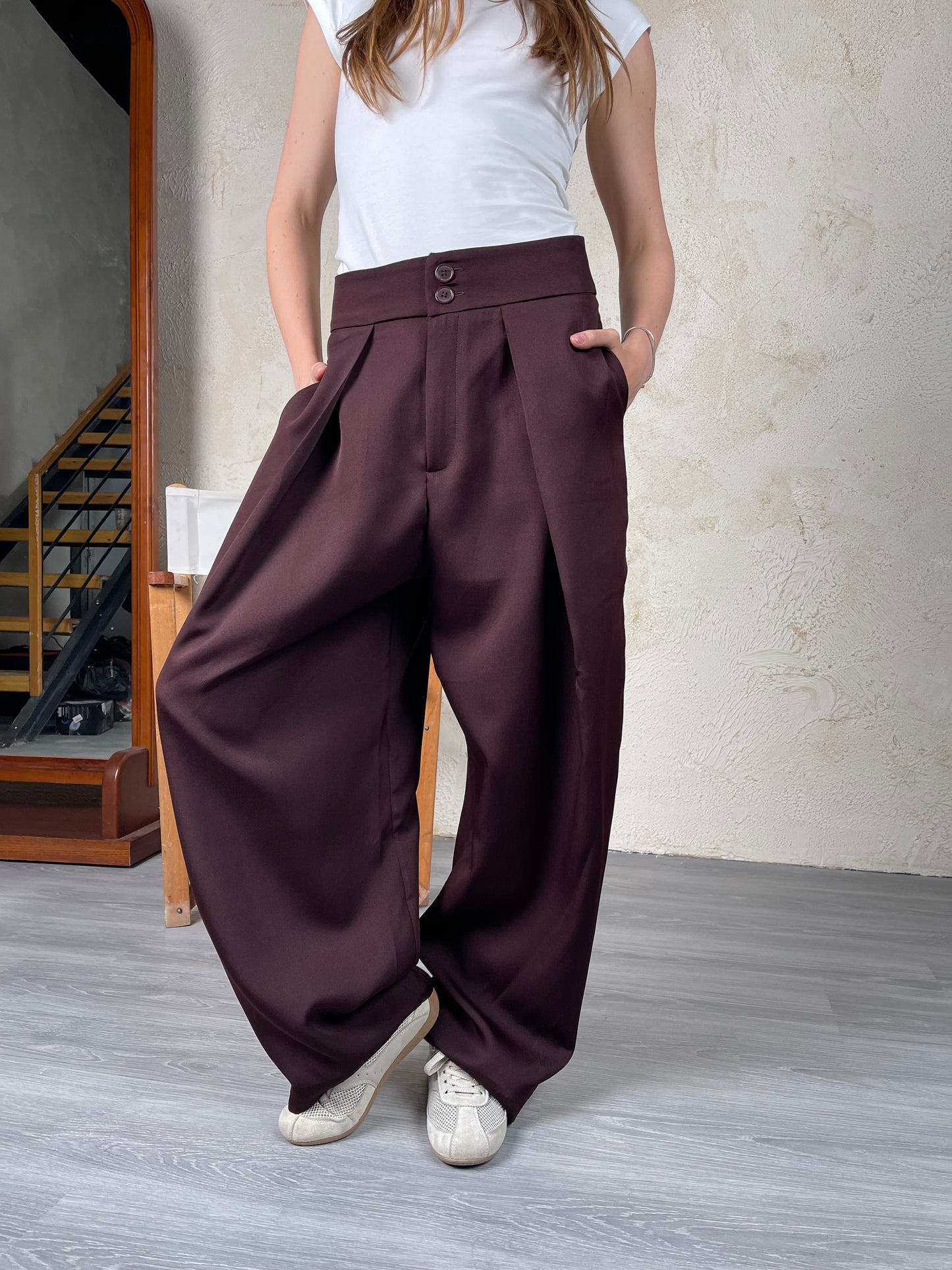 Tailored Ease Wide-Leg Pants