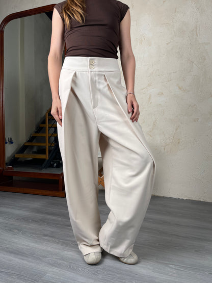 Tailored Ease Wide-Leg Pants