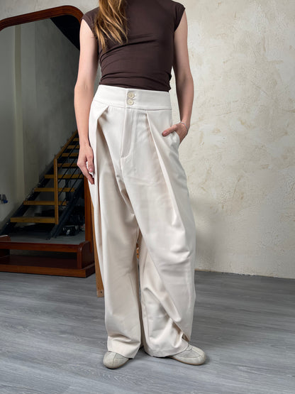 Tailored Ease Wide-Leg Pants