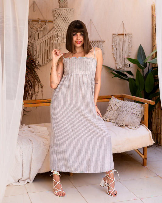 Sunstripe Smocked Dress