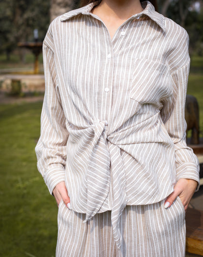 Sand Dune Tie-Front Shirt