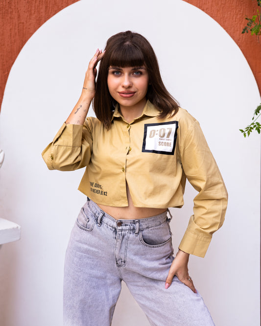 Boxing Ring Cropped Shirt