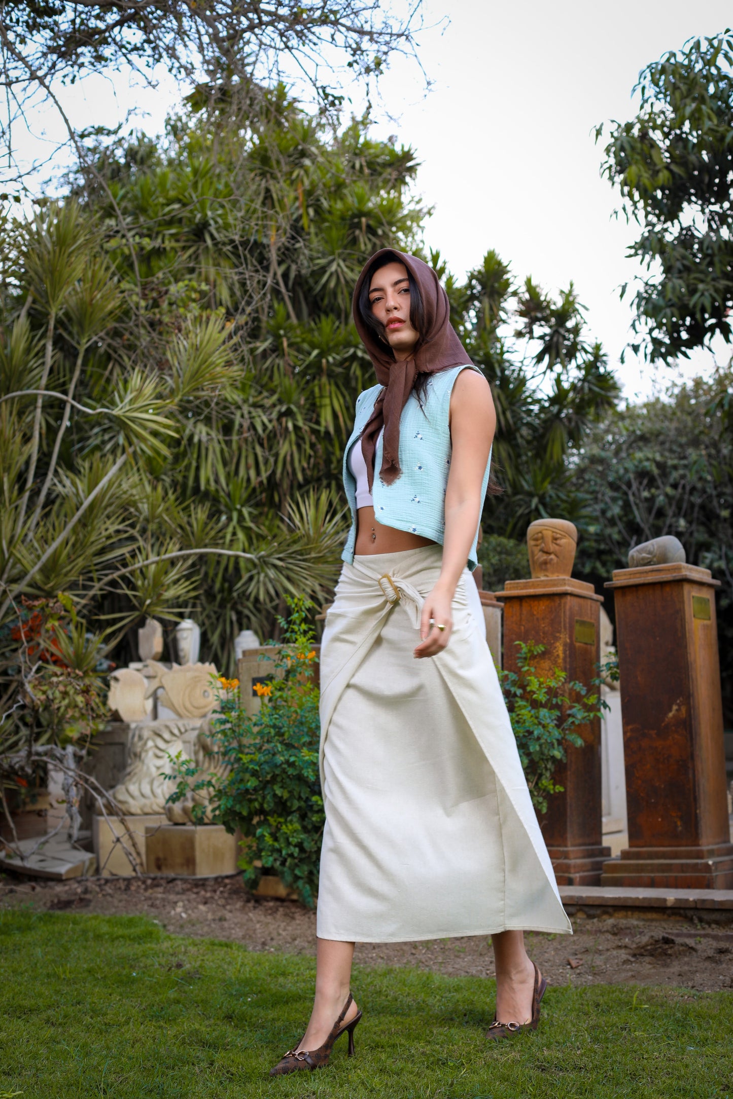 Dune Knot Buckle Skirt