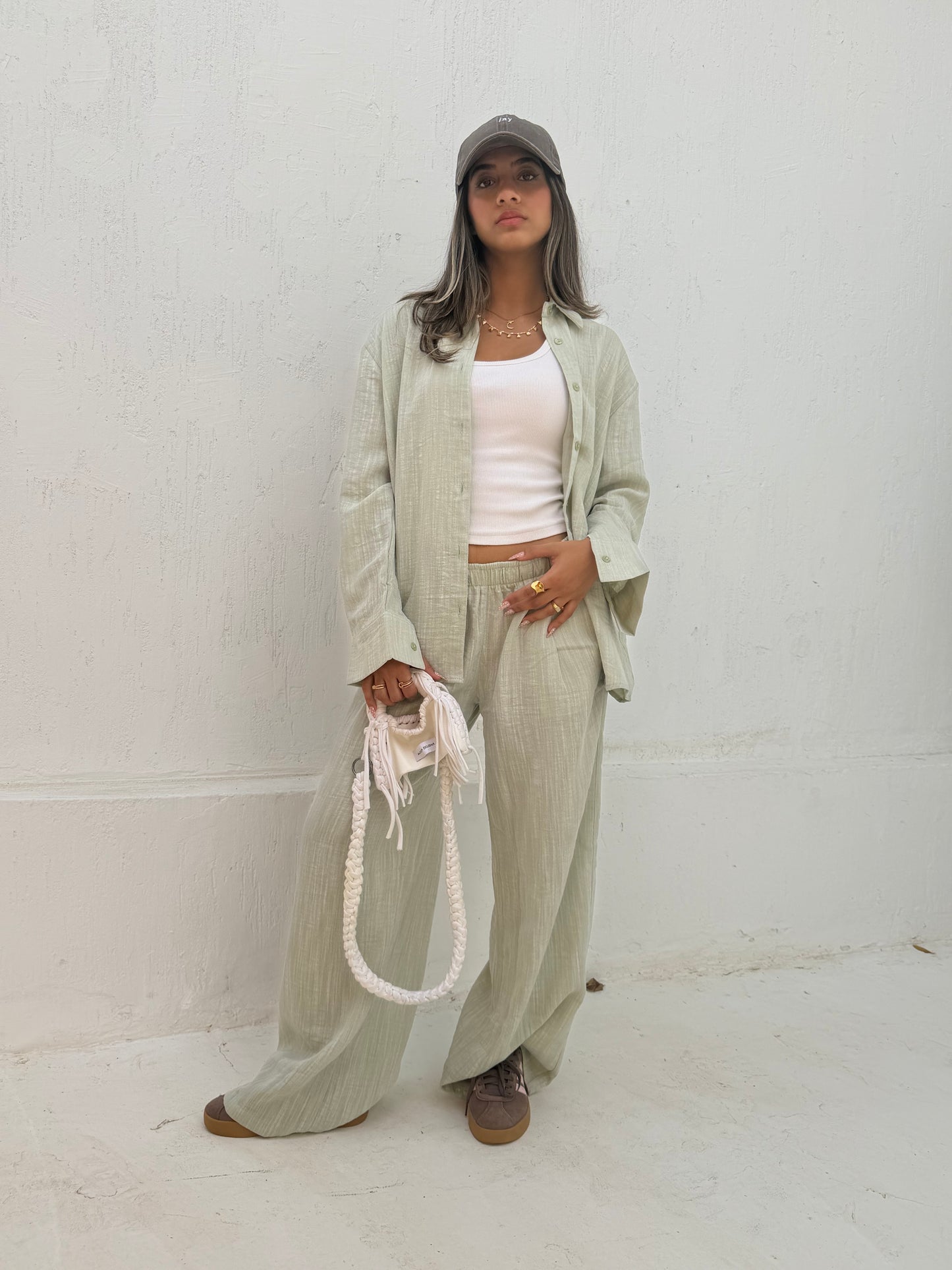 Sage Breeze Linen Co-Ord Set