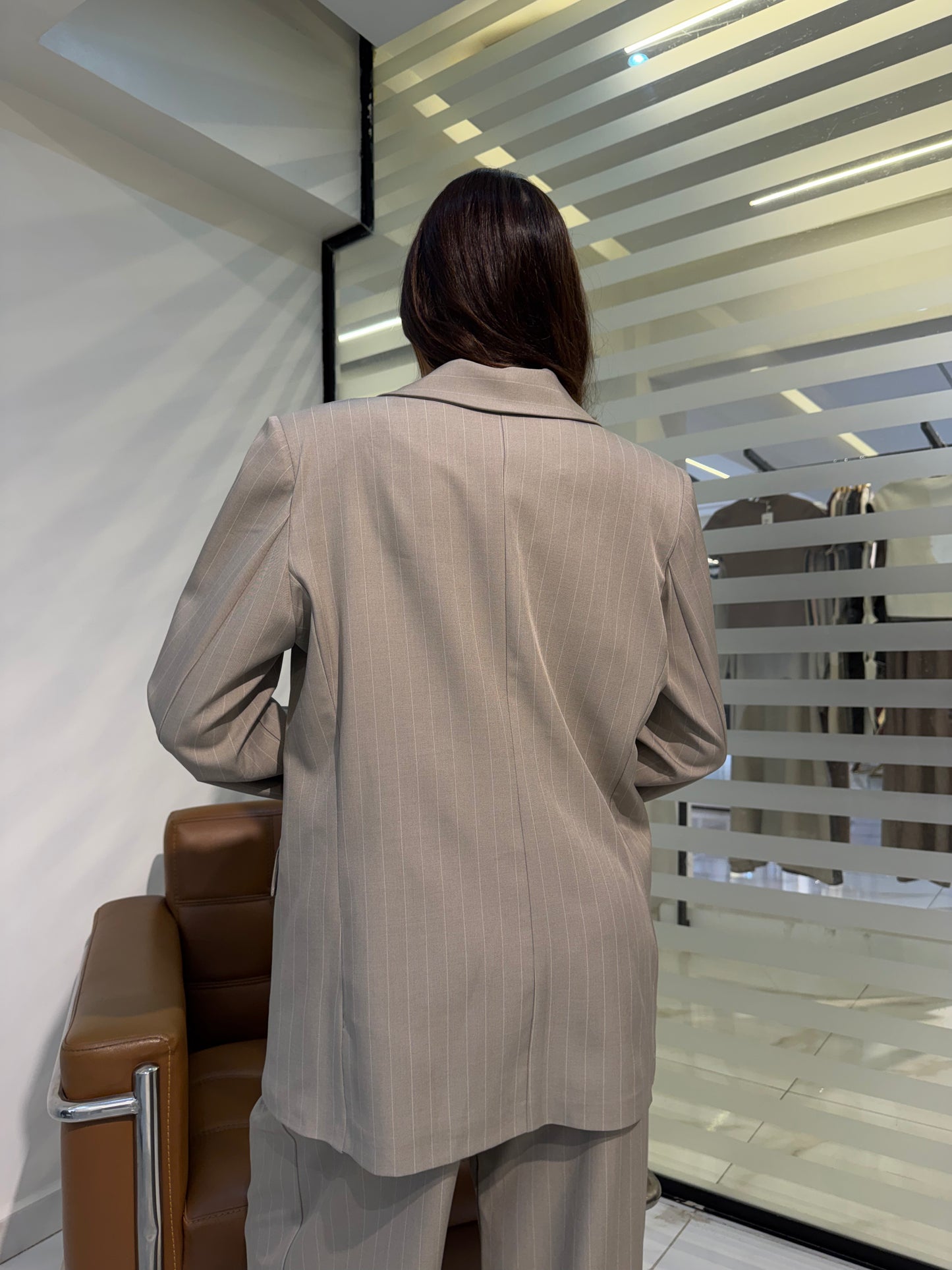 Classic Pinstripe Blazer