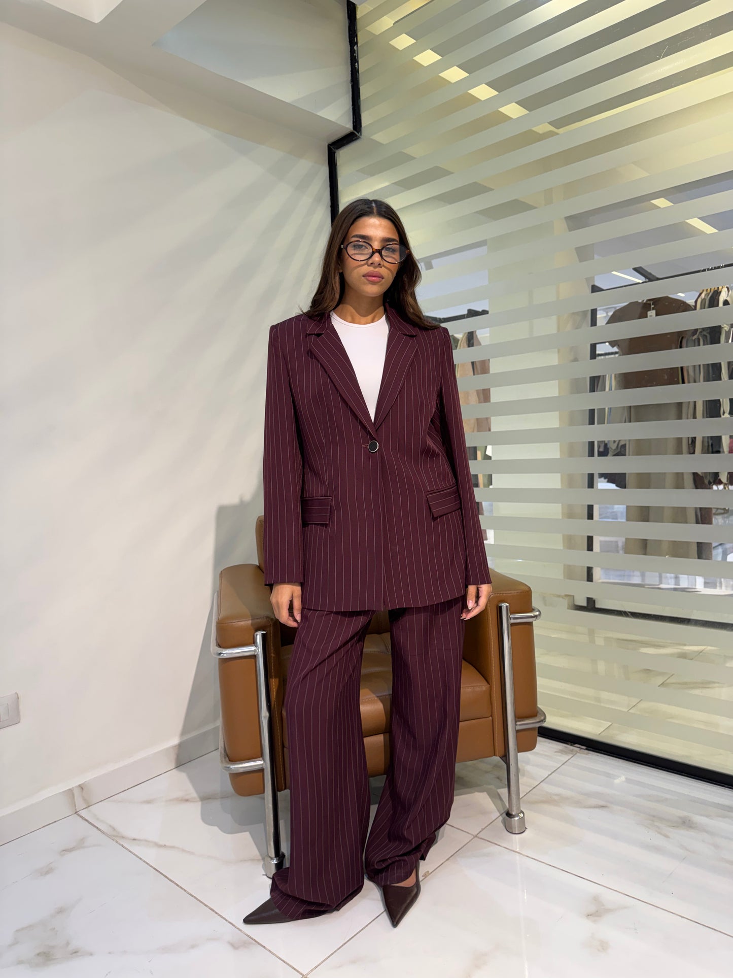 Classic Pinstripe Blazer