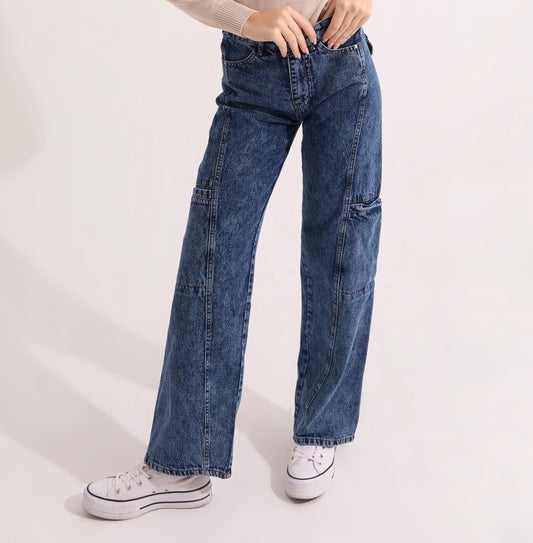 Cargo Denim Pants