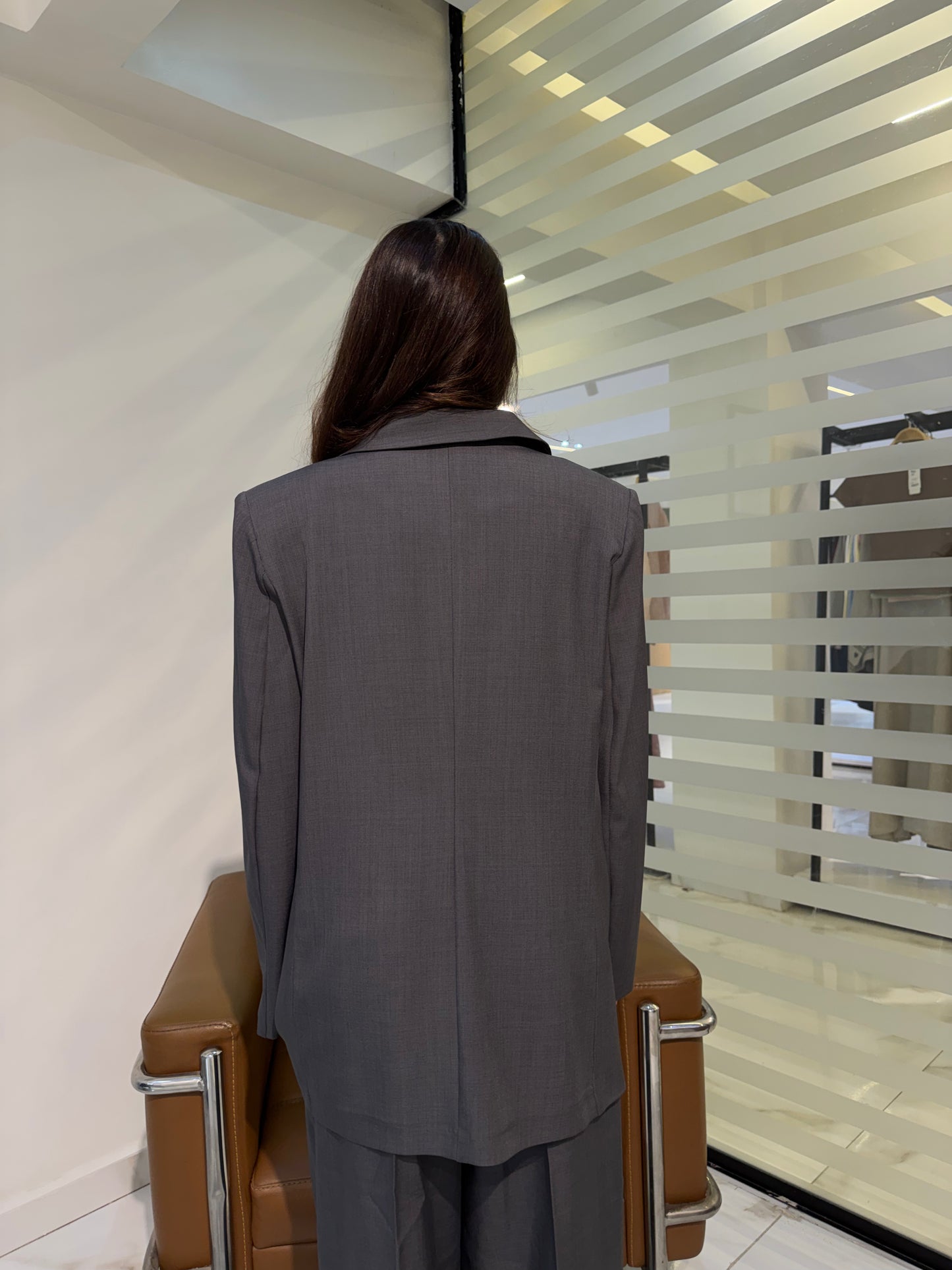 Tailored Single-Button Blazer