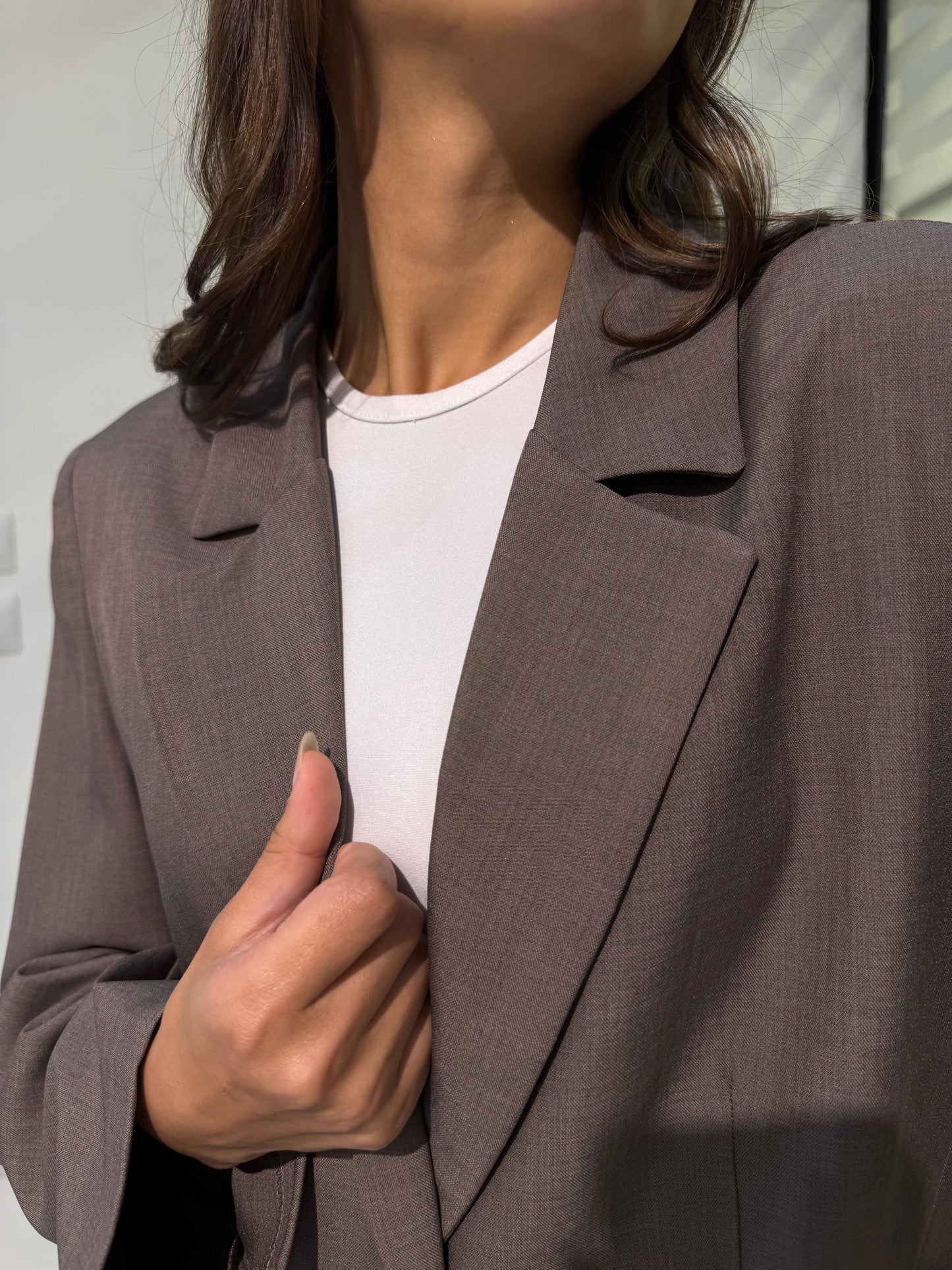 Tailored Single-Button Blazer