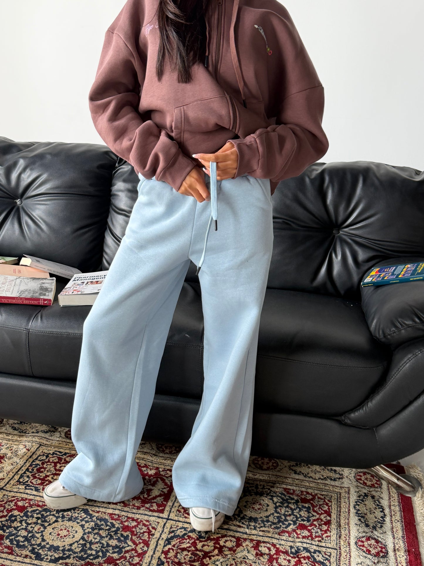 Wide-Leg Sweatpants