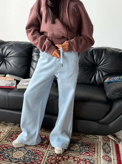 Wide-Leg Sweatpants