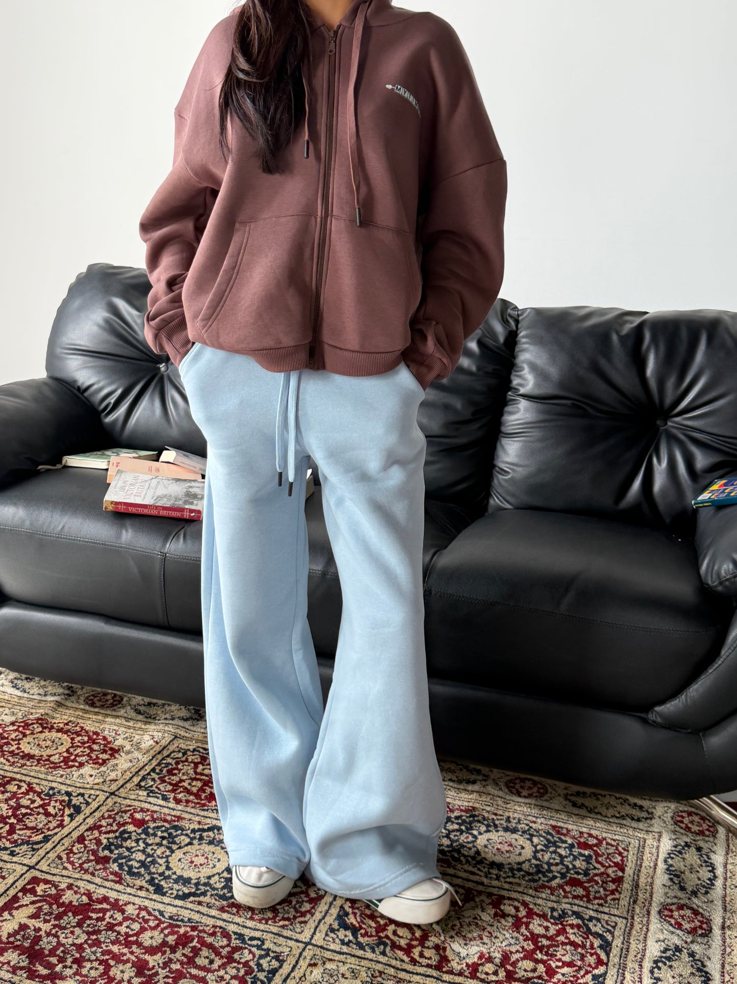 Wide-Leg Sweatpants