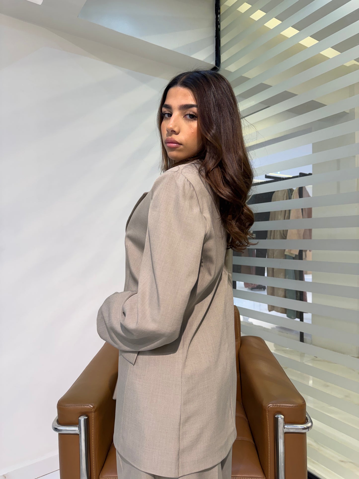 Tailored Single-Button Blazer