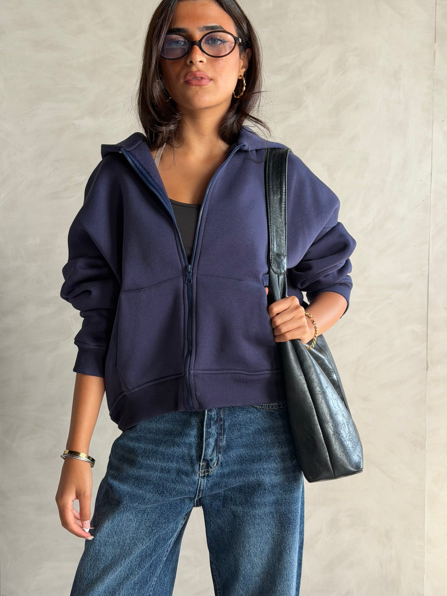 Oversized Zip-Up Hoodie