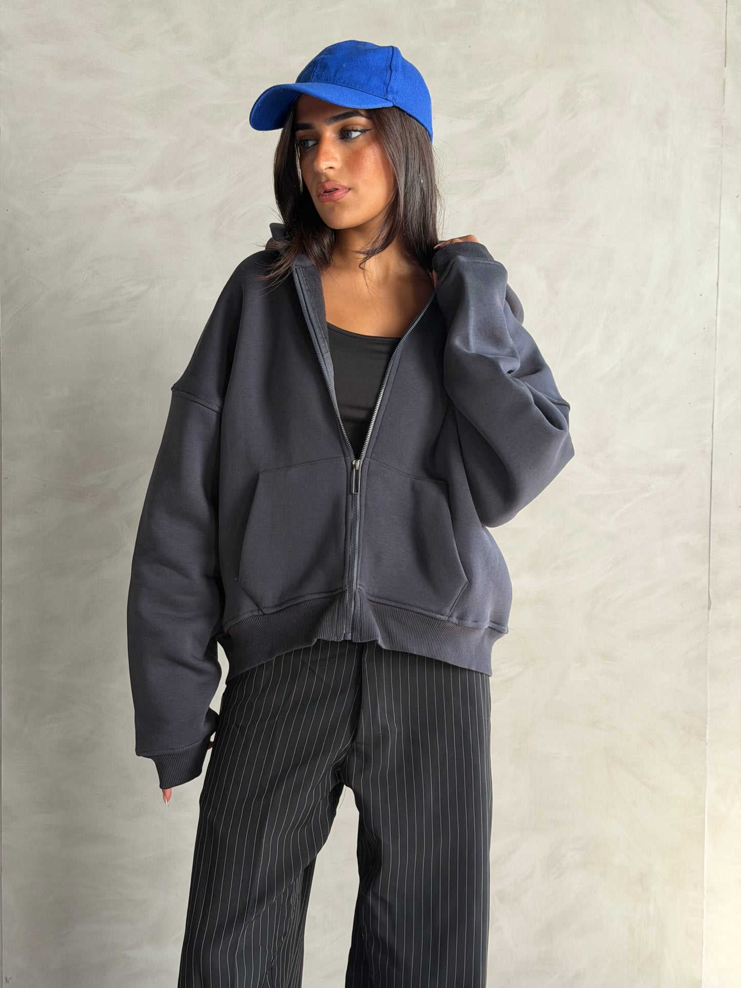 Oversized Zip-Up Hoodie