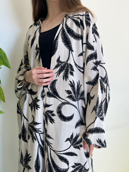 Palm Grove Kimono Set
