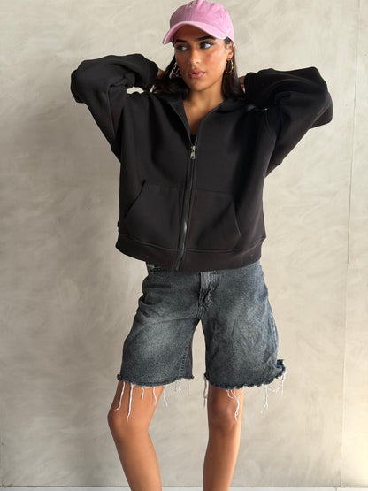 Oversized Zip-Up Hoodie