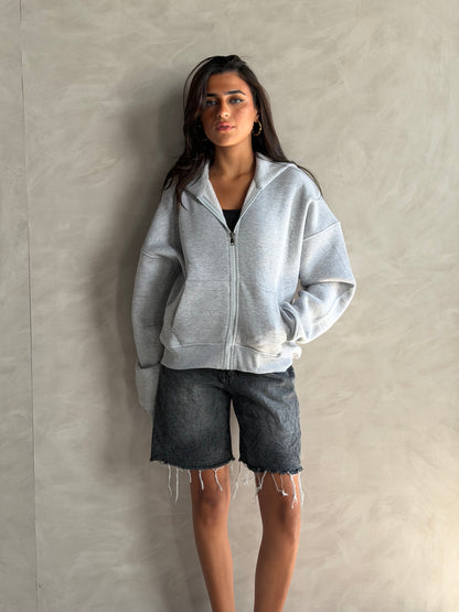 Oversized Zip-Up Hoodie