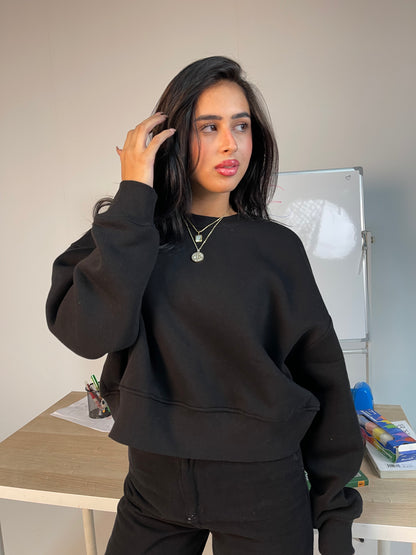 Blush Crop Sweatshirt