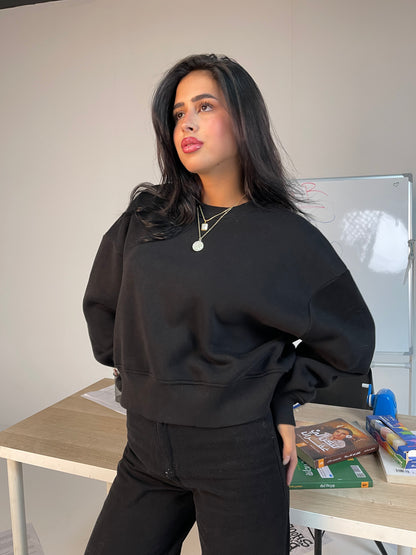 Blush Crop Sweatshirt