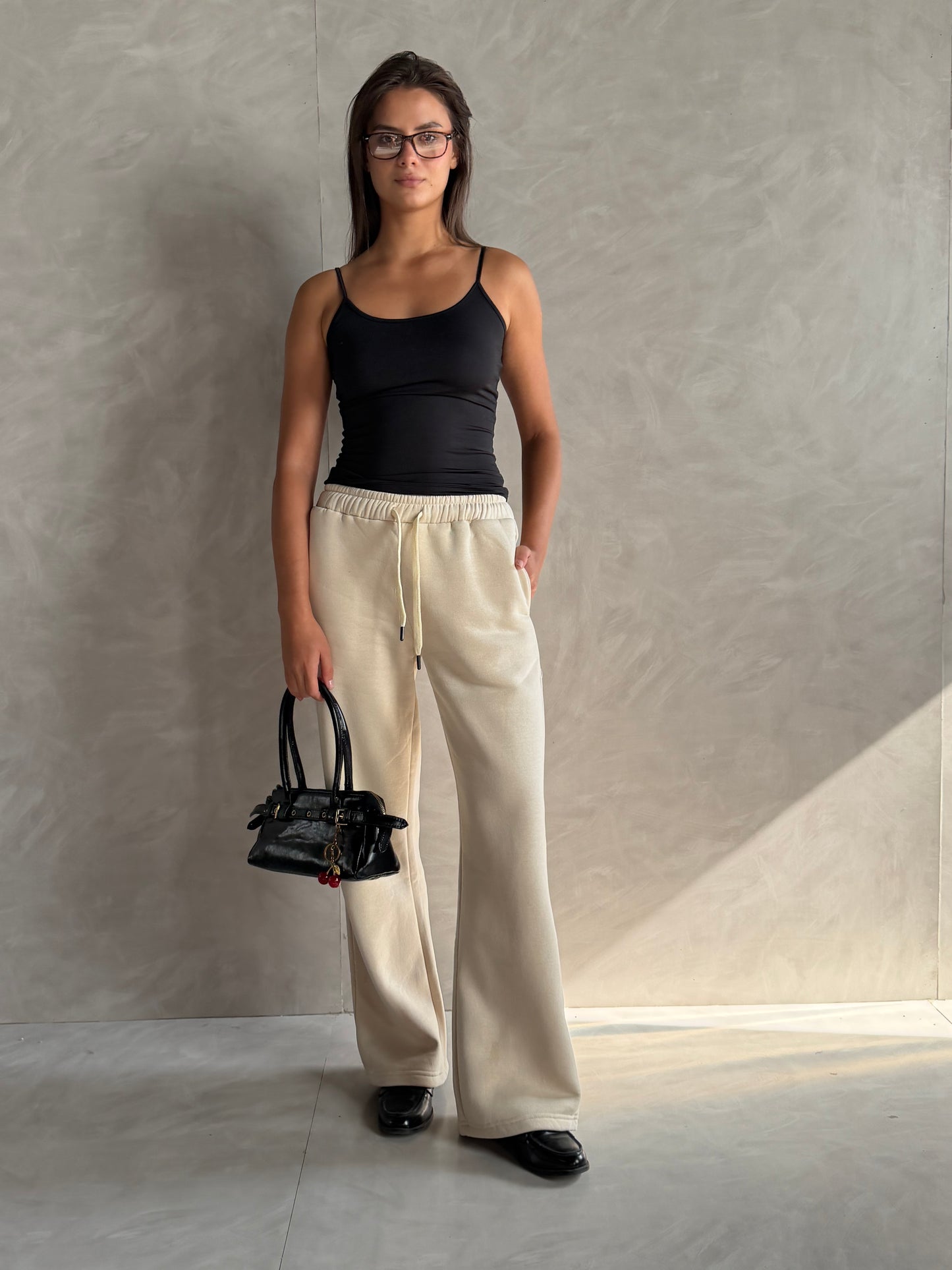 Wide-Leg Sweatpants