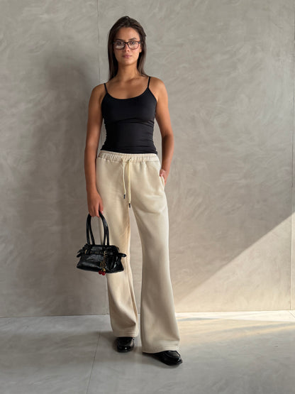 Wide-Leg Sweatpants