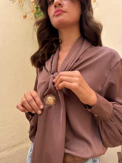 Sophia Tie-Neck Blouse