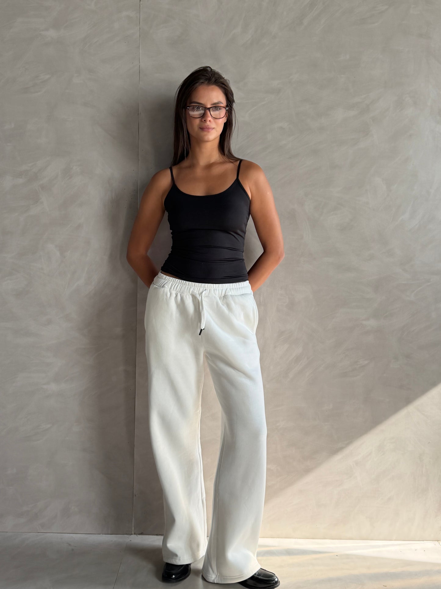 Wide-Leg Sweatpants