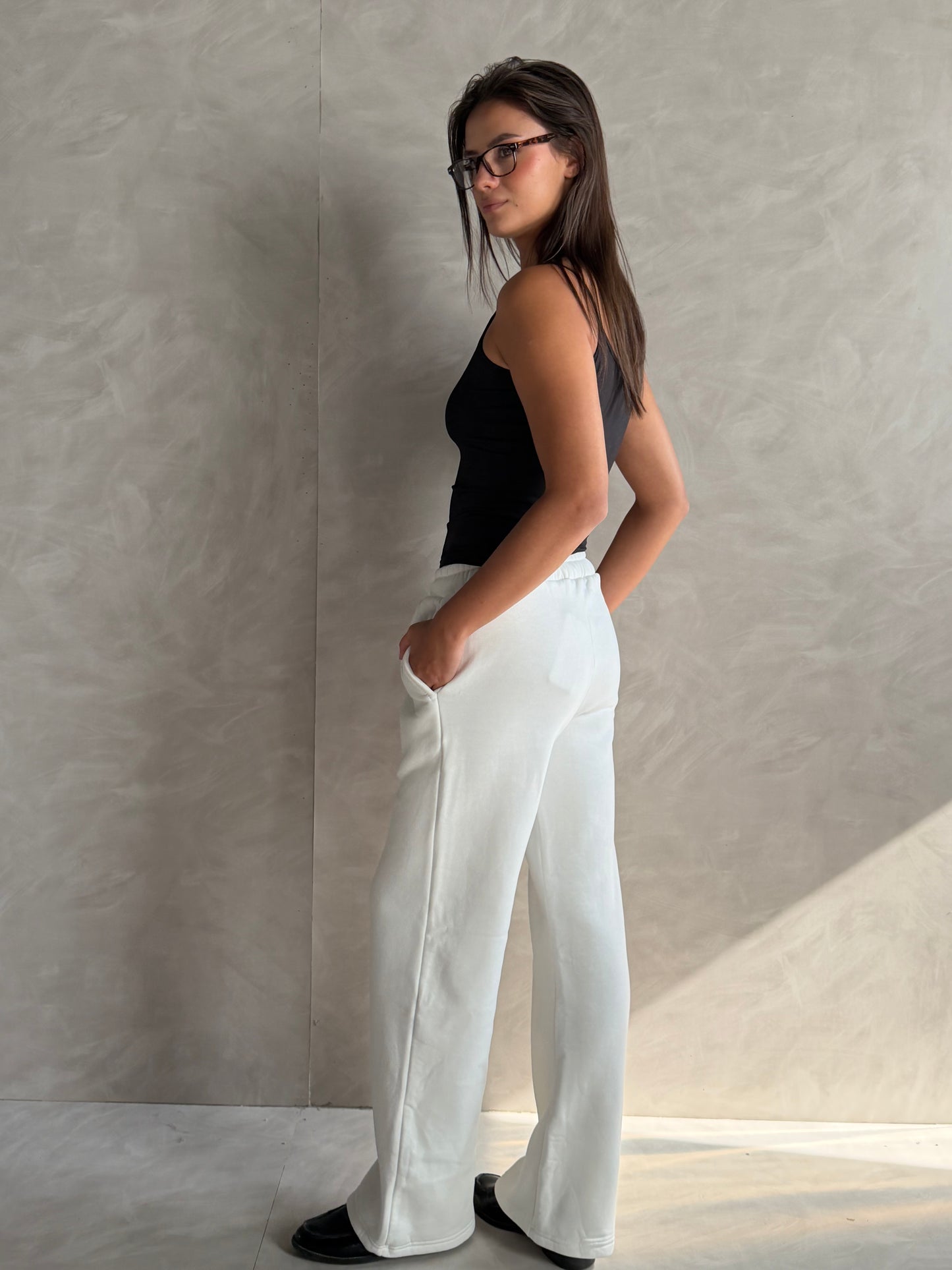 Wide-Leg Sweatpants