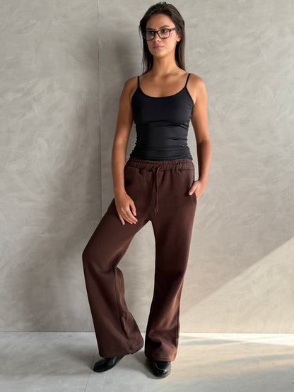 Wide-Leg Sweatpants