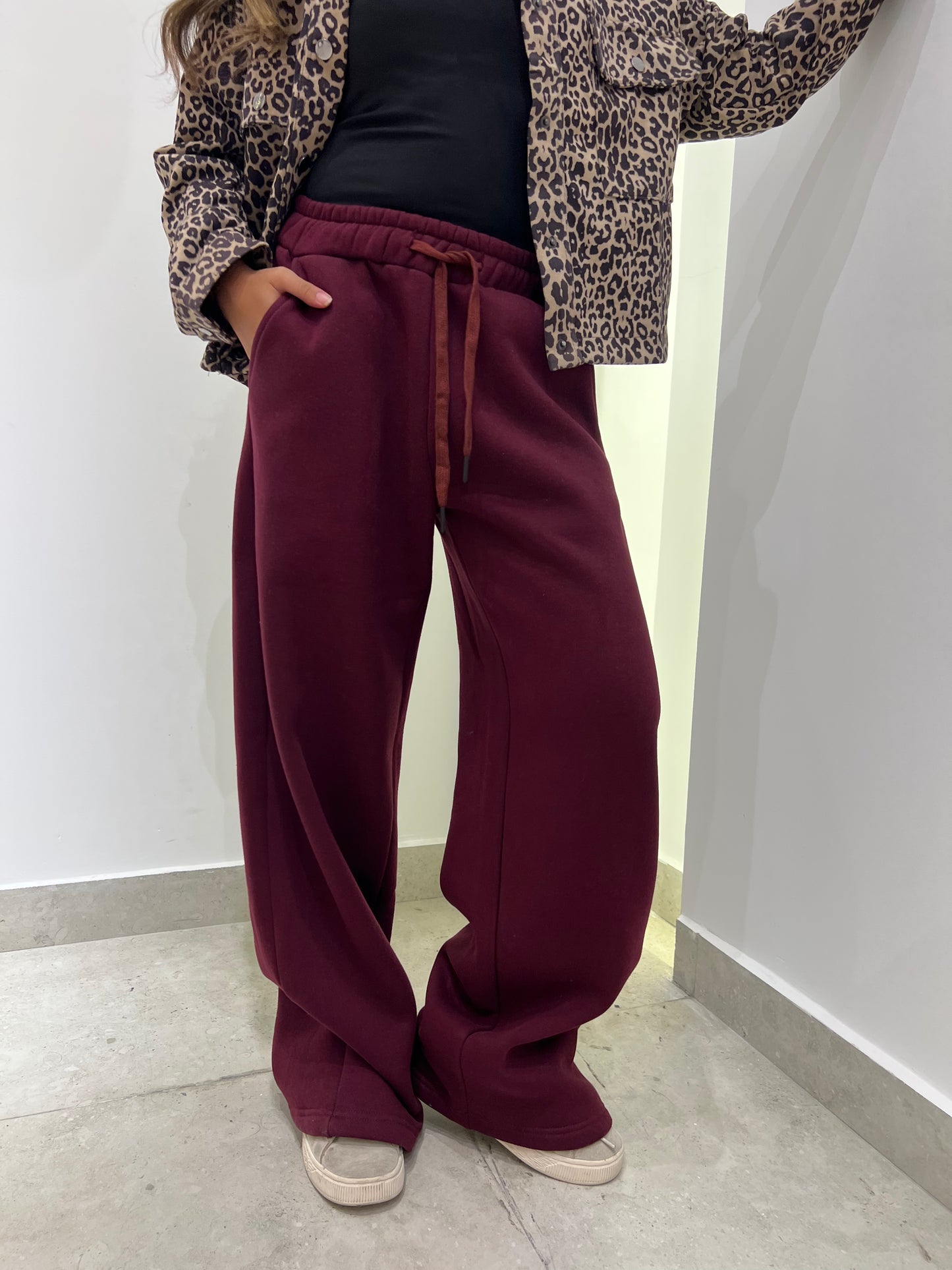 Wide-Leg Sweatpants