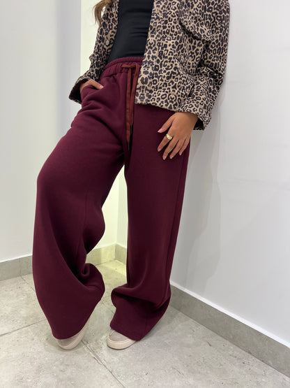 Wide-Leg Sweatpants