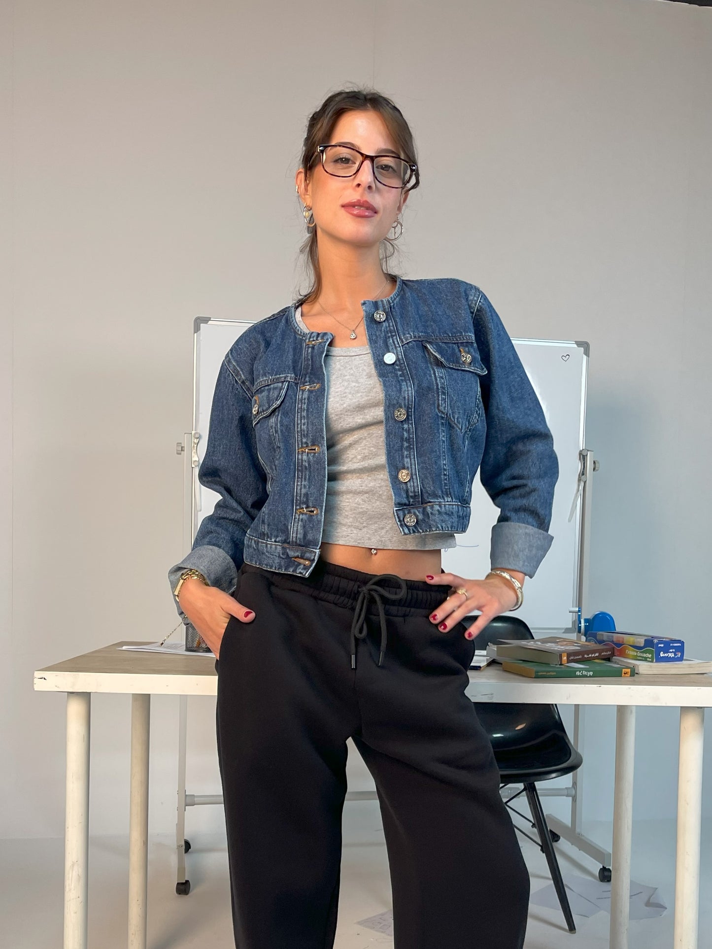 Cropped Denim Jacket