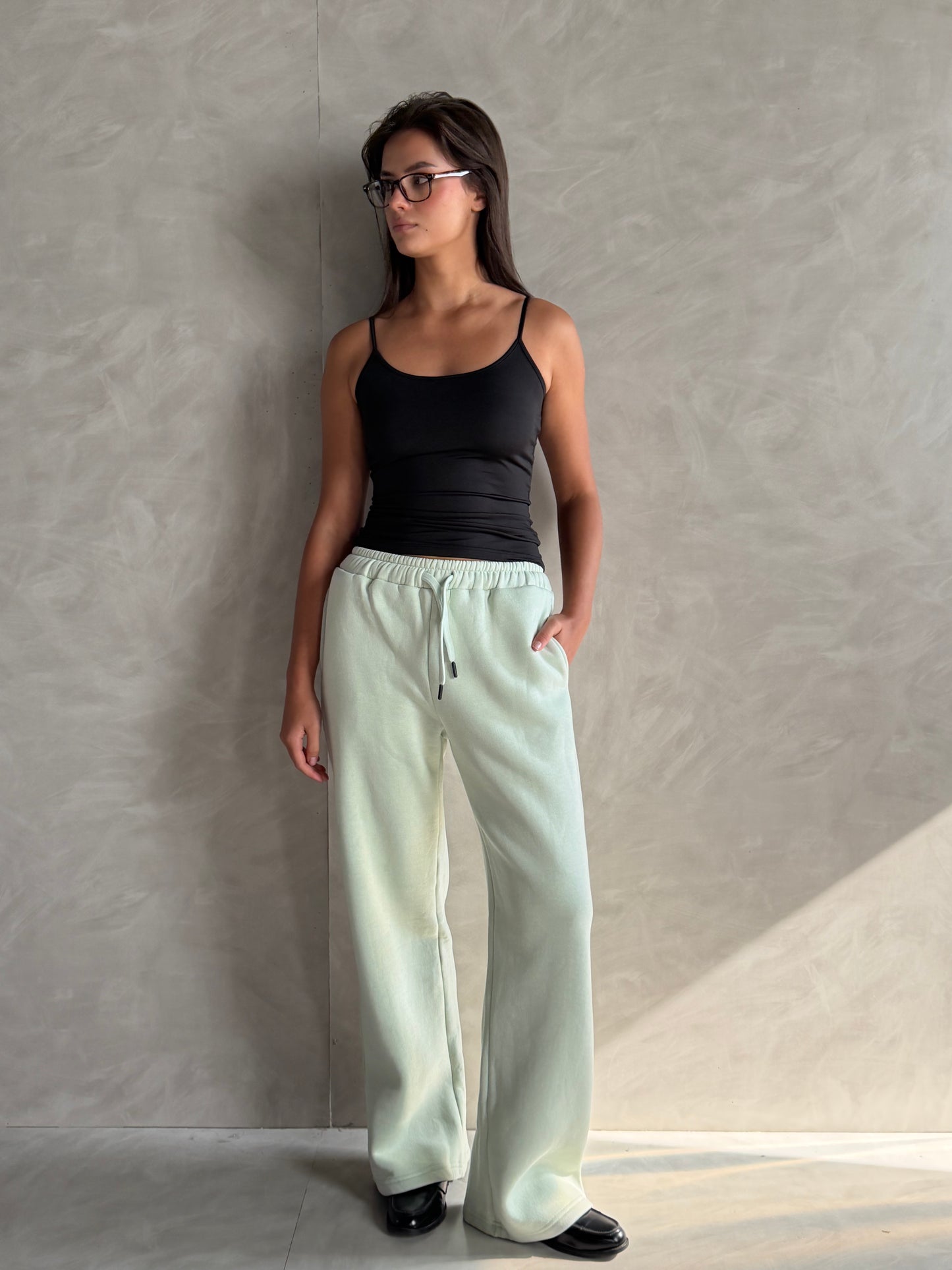 Wide-Leg Sweatpants