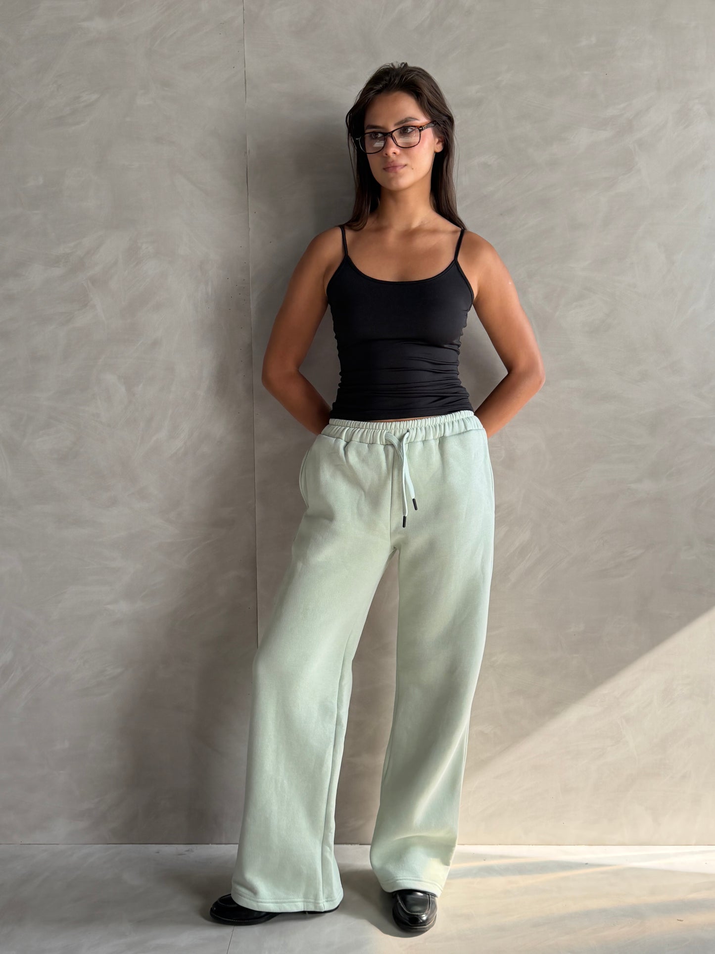 Wide-Leg Sweatpants