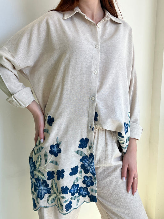 Botanic Bloom Oversized Shirt