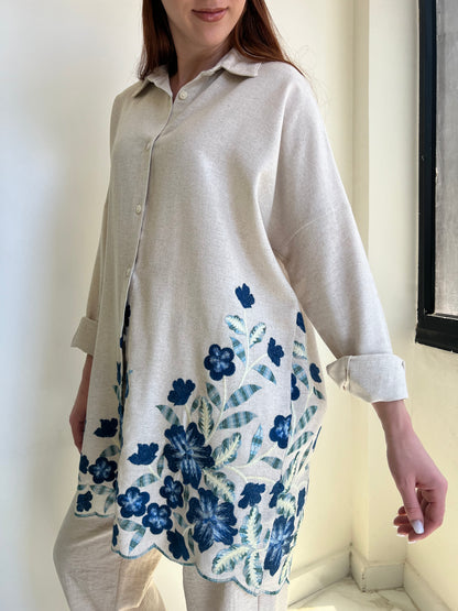 Botanic Bloom Oversized Shirt