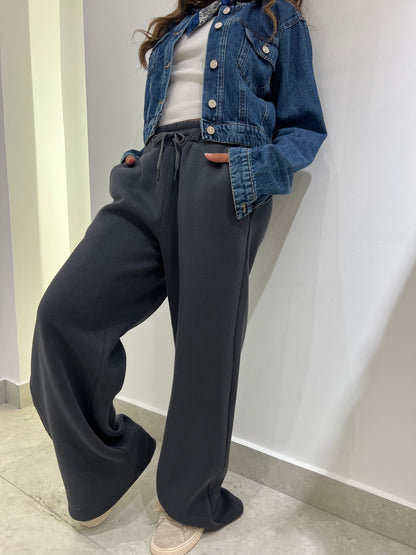 Wide-Leg Sweatpants