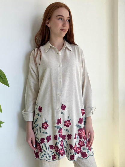 Botanic Bloom Oversized Shirt