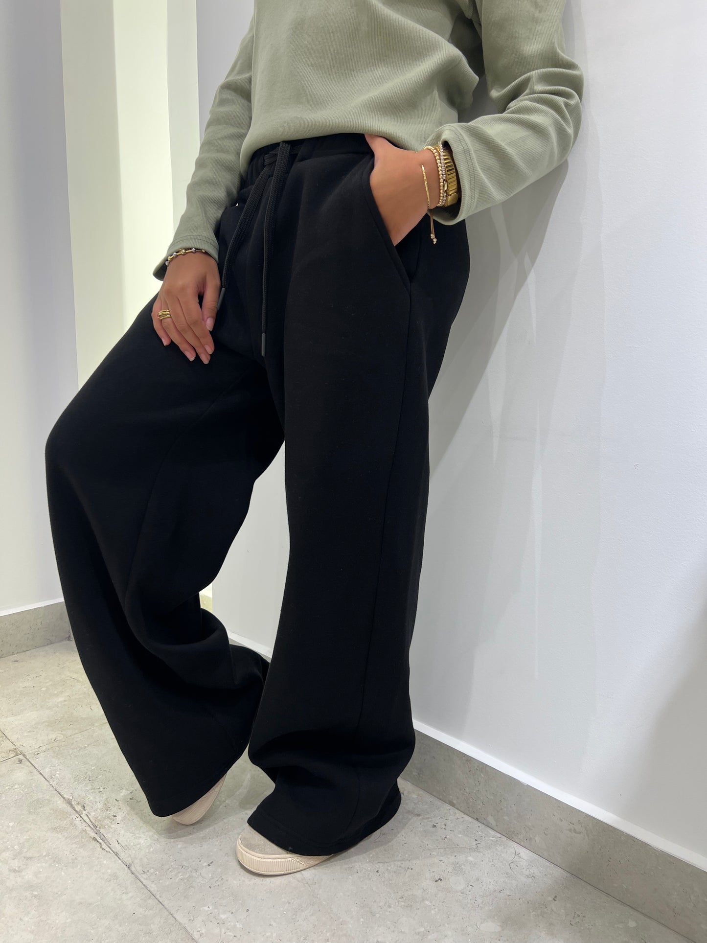 CozyCore Wide-Leg Sweatpants